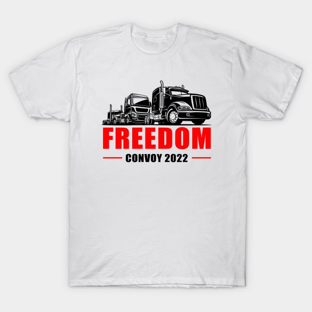 Freedom Convoy 2022 United Canadian Patriot Truckers Support T-Shirt by Destination Christian Faith Designs